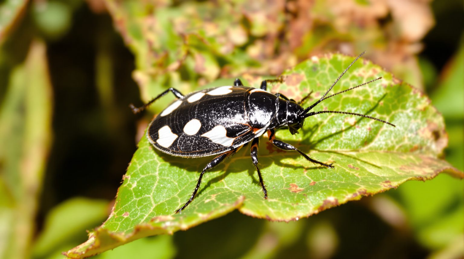 Cafard de jardin noir et blanc : Comment l’identifier et s’en débarrasser efficacement