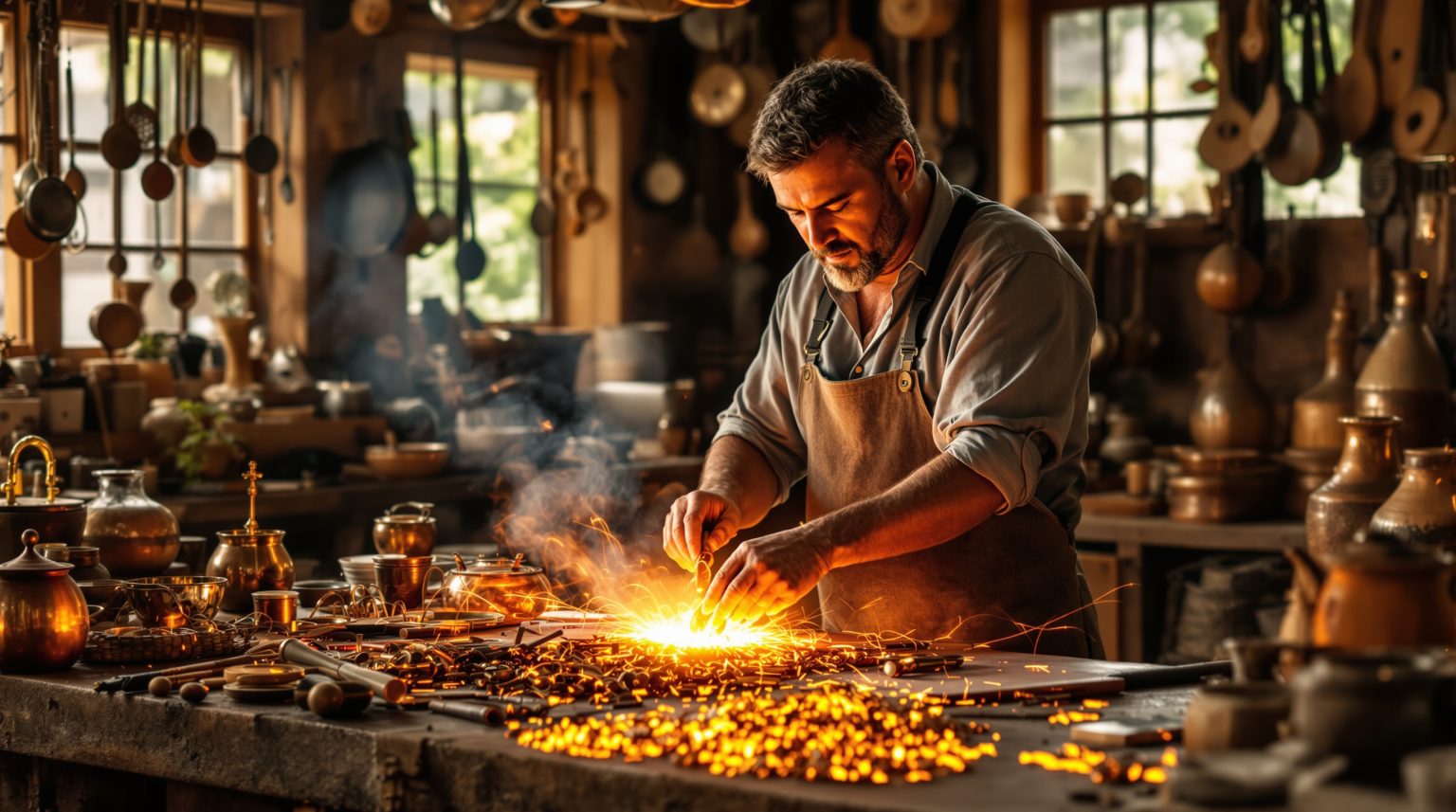 Dinanderie définition : Tout savoir sur cet art traditionnel du travail du cuivre